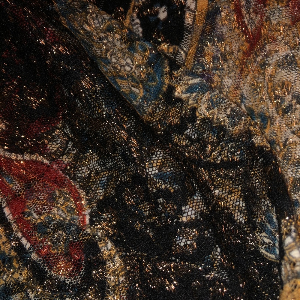 Chico's Multi-Color Metallic Sheer Jacket - Picture 4 of 4